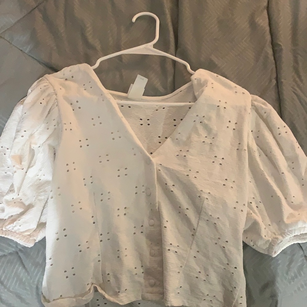 Boho white blouse